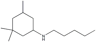 3,3,5-trimethyl-N-pentylcyclohexan-1-amine Structure