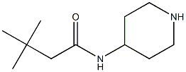 3,3-dimethyl-N-piperidin-4-ylbutanamide Structure