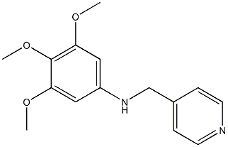 3,4,5-trimethoxy-N-(pyridin-4-ylmethyl)aniline Structure