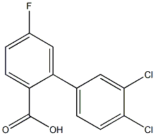 3',4'-dichloro-5-fluoro-1,1'-biphenyl-2-carboxylic acid 구조식 이미지