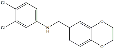 3,4-dichloro-N-(2,3-dihydro-1,4-benzodioxin-6-ylmethyl)aniline 구조식 이미지