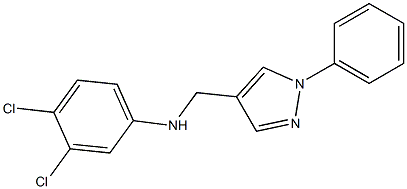3,4-dichloro-N-[(1-phenyl-1H-pyrazol-4-yl)methyl]aniline Structure