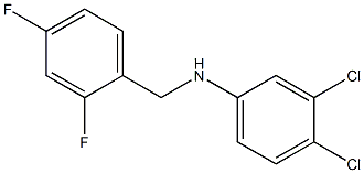 3,4-dichloro-N-[(2,4-difluorophenyl)methyl]aniline 구조식 이미지