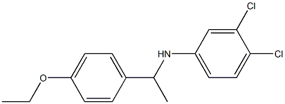 3,4-dichloro-N-[1-(4-ethoxyphenyl)ethyl]aniline Structure
