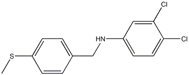 3,4-dichloro-N-{[4-(methylsulfanyl)phenyl]methyl}aniline Structure