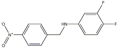 3,4-difluoro-N-[(4-nitrophenyl)methyl]aniline Structure