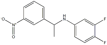 3,4-difluoro-N-[1-(3-nitrophenyl)ethyl]aniline 구조식 이미지