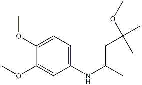 3,4-dimethoxy-N-(4-methoxy-4-methylpentan-2-yl)aniline Structure