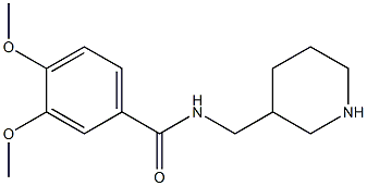 3,4-dimethoxy-N-(piperidin-3-ylmethyl)benzamide Structure