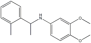 3,4-dimethoxy-N-[1-(2-methylphenyl)ethyl]aniline Structure