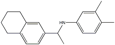 3,4-dimethyl-N-[1-(5,6,7,8-tetrahydronaphthalen-2-yl)ethyl]aniline 구조식 이미지