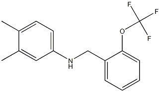 3,4-dimethyl-N-{[2-(trifluoromethoxy)phenyl]methyl}aniline 구조식 이미지