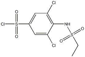3,5-dichloro-4-ethanesulfonamidobenzene-1-sulfonyl chloride 구조식 이미지