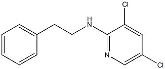 3,5-dichloro-N-(2-phenylethyl)pyridin-2-amine 구조식 이미지