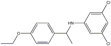 3,5-dichloro-N-[1-(4-ethoxyphenyl)ethyl]aniline Structure