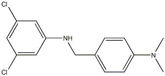 3,5-dichloro-N-{[4-(dimethylamino)phenyl]methyl}aniline 구조식 이미지