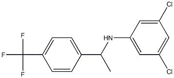 3,5-dichloro-N-{1-[4-(trifluoromethyl)phenyl]ethyl}aniline 구조식 이미지