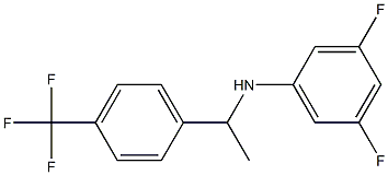 3,5-difluoro-N-{1-[4-(trifluoromethyl)phenyl]ethyl}aniline Structure