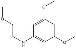 3,5-dimethoxy-N-(2-methoxyethyl)aniline 구조식 이미지