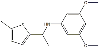 3,5-dimethoxy-N-[1-(5-methylthiophen-2-yl)ethyl]aniline Structure