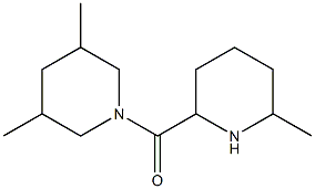 3,5-dimethyl-1-[(6-methylpiperidin-2-yl)carbonyl]piperidine Structure