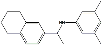 3,5-dimethyl-N-[1-(5,6,7,8-tetrahydronaphthalen-2-yl)ethyl]aniline Structure