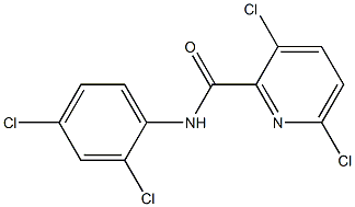 3,6-dichloro-N-(2,4-dichlorophenyl)pyridine-2-carboxamide 구조식 이미지