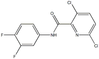 3,6-dichloro-N-(3,4-difluorophenyl)pyridine-2-carboxamide Structure