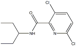 3,6-dichloro-N-(pentan-3-yl)pyridine-2-carboxamide 구조식 이미지