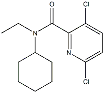 3,6-dichloro-N-cyclohexyl-N-ethylpyridine-2-carboxamide 구조식 이미지