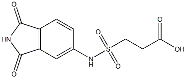 3-[(1,3-dioxo-2,3-dihydro-1H-isoindol-5-yl)sulfamoyl]propanoic acid Structure