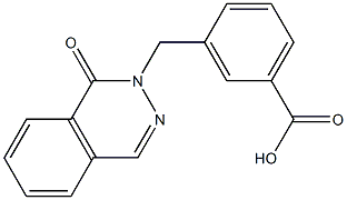 3-[(1-oxophthalazin-2(1H)-yl)methyl]benzoic acid 구조식 이미지