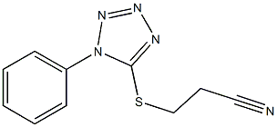 3-[(1-phenyl-1H-1,2,3,4-tetrazol-5-yl)sulfanyl]propanenitrile 구조식 이미지