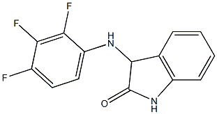 3-[(2,3,4-trifluorophenyl)amino]-2,3-dihydro-1H-indol-2-one Structure