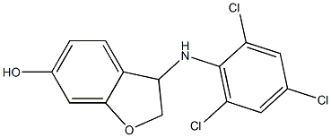 3-[(2,4,6-trichlorophenyl)amino]-2,3-dihydro-1-benzofuran-6-ol Structure