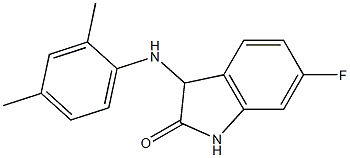 3-[(2,4-dimethylphenyl)amino]-6-fluoro-2,3-dihydro-1H-indol-2-one Structure