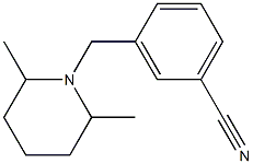 3-[(2,6-dimethylpiperidin-1-yl)methyl]benzonitrile Structure