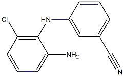 3-[(2-amino-6-chlorophenyl)amino]benzonitrile Structure