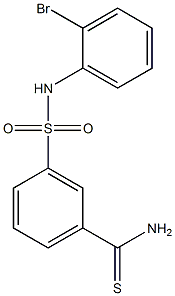 3-[(2-bromophenyl)sulfamoyl]benzene-1-carbothioamide 구조식 이미지