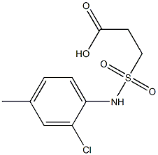 3-[(2-chloro-4-methylphenyl)sulfamoyl]propanoic acid 구조식 이미지