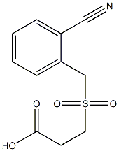 3-[(2-cyanobenzyl)sulfonyl]propanoic acid Structure