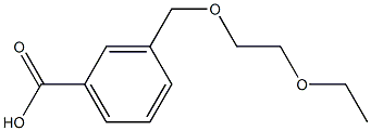 3-[(2-ethoxyethoxy)methyl]benzoic acid Structure