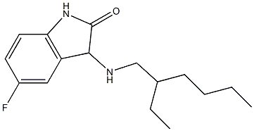 3-[(2-ethylhexyl)amino]-5-fluoro-2,3-dihydro-1H-indol-2-one 구조식 이미지