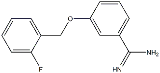 3-[(2-fluorobenzyl)oxy]benzenecarboximidamide 구조식 이미지