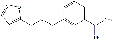 3-[(2-furylmethoxy)methyl]benzenecarboximidamide 구조식 이미지