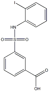 3-[(2-iodophenyl)sulfamoyl]benzoic acid Structure