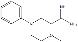 3-[(2-methoxyethyl)(phenyl)amino]propanimidamide Structure