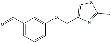 3-[(2-methyl-1,3-thiazol-4-yl)methoxy]benzaldehyde Structure