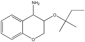 3-[(2-methylbutan-2-yl)oxy]-3,4-dihydro-2H-1-benzopyran-4-amine Structure