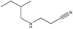 3-[(2-methylbutyl)amino]propanenitrile Structure